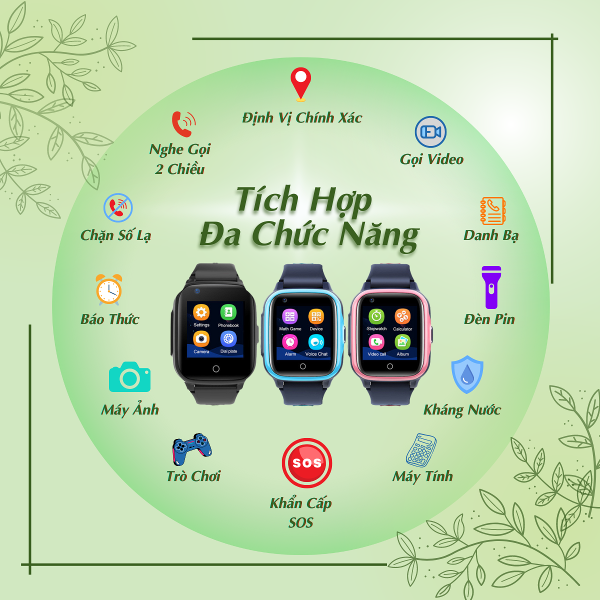 Đồng Hồ Thông Minh Trẻ Em D36